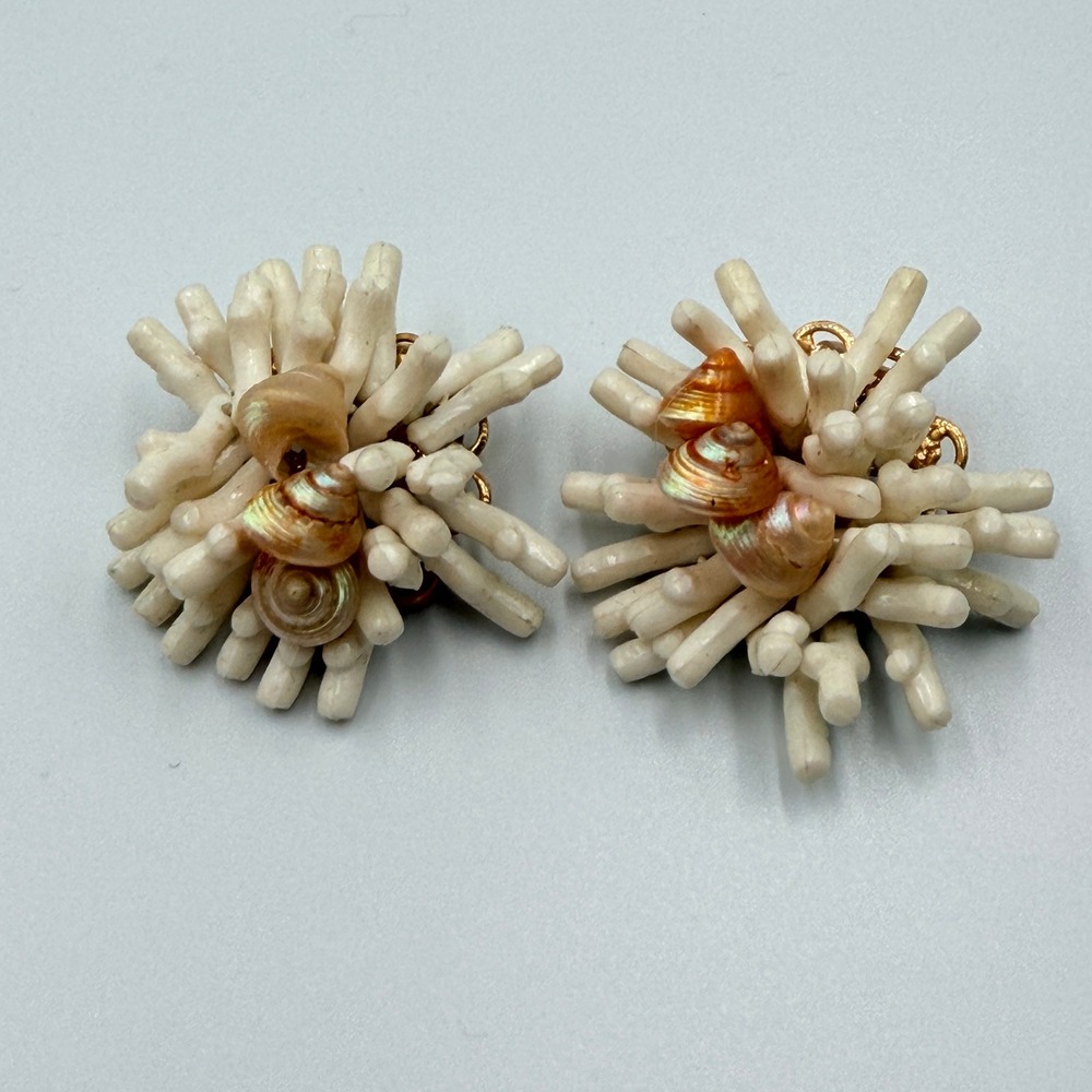 Vtg Japan Hong Kong Beaded Cluster Earrings‎ Lot 10 pairs Costume Jewelry Clip - Picture 10 of 16